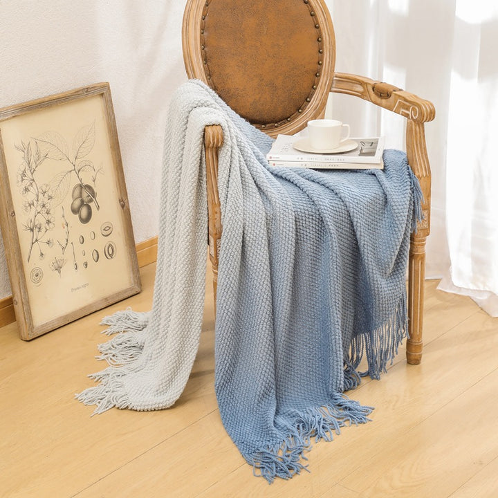Cozy Knitted Throw Blanket