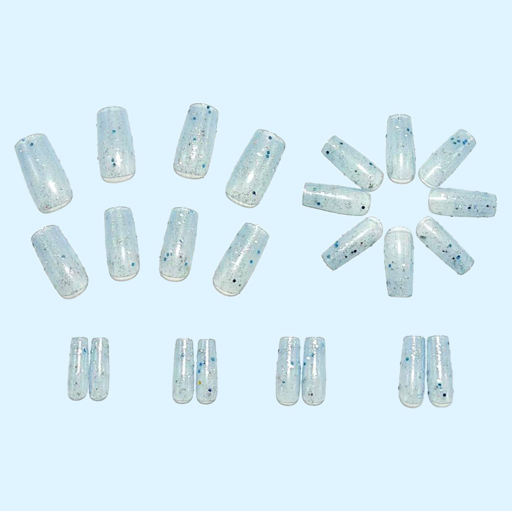 Glamorous artificial nails with exciting glitter effect Bowlift