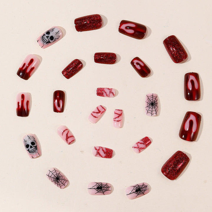 Gothic Halloween-Themed Nail Art Set Bowlift