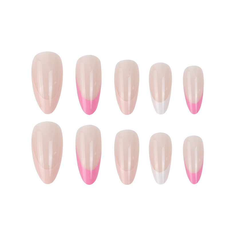 Elegant Stiletto Press-On Nails with Unique French Tips Bowlift