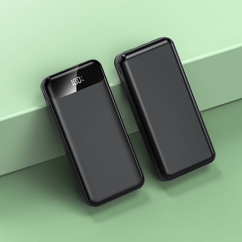 Portable power bank with intelligent LED display and fast charging Bowlift