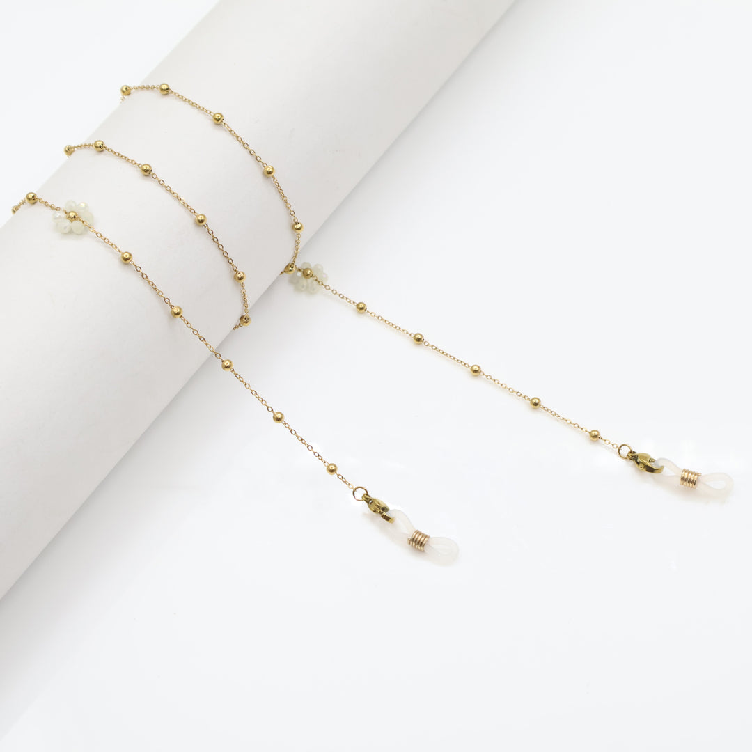 Floral Bead Eyewear Chain Bowlift