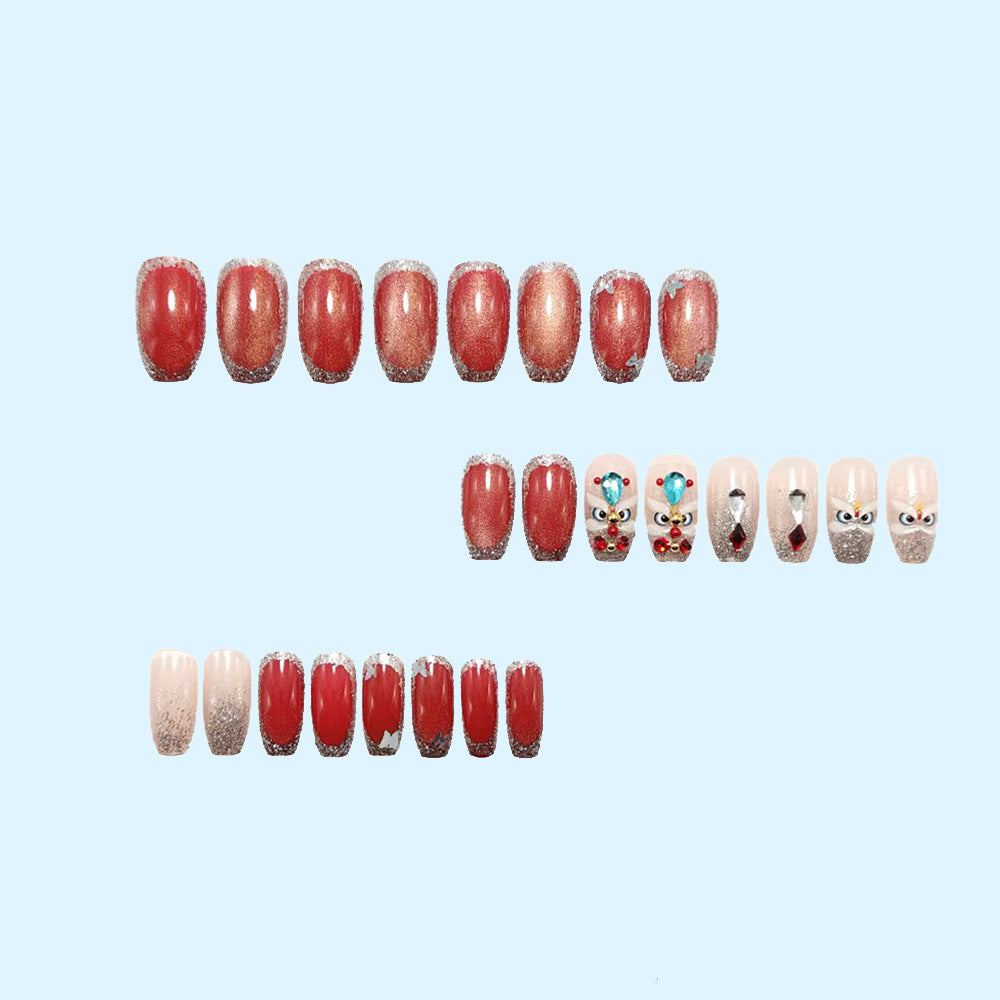Artificial nails with luxurious 3D decorations Bowlift