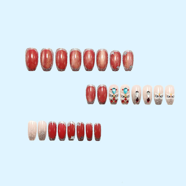 Artificial nails with luxurious 3D decorations Bowlift