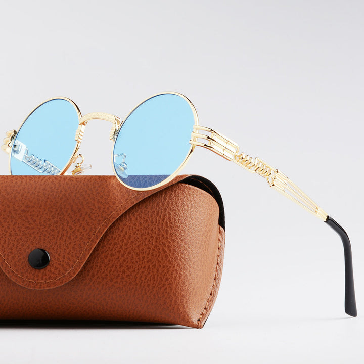 Women Artistic Round Glasses Bowlift