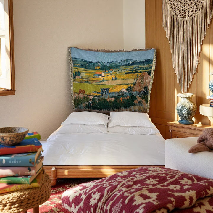 Artistic Floral Throw Blanket