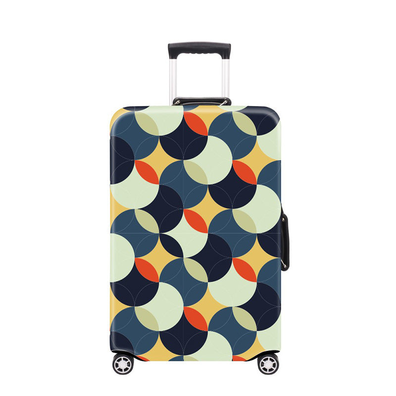 Women's Hard Shell Suitcase with Modern Geometric Design Bowlift