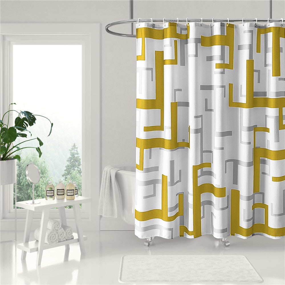Modern Geometric Shower Curtain Bowlift