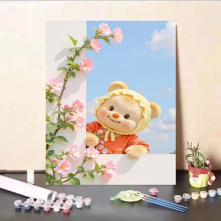 DIY Playful Bear-Themed Painting Kit Bowlift