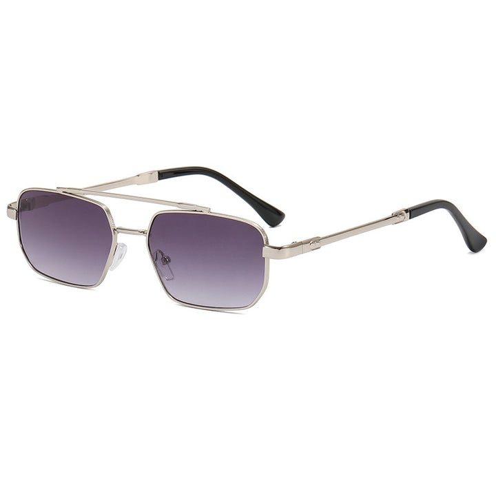 Women's fashionable geometric glasses with lightweight metal frame Bowlift