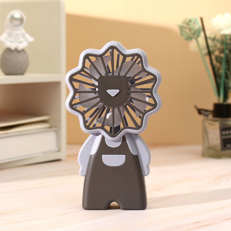 Women creative mini handheld fan with floral pattern Bowlift