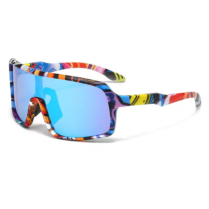 Ladies fashionable sunglasses in a futuristic design with large lenses Bowlift