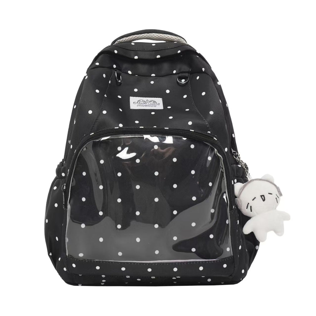 Polka Dot Patterned School Backpack Bowlift