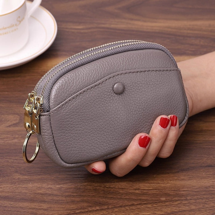 Compact Leather Coin Pouch Bowlift