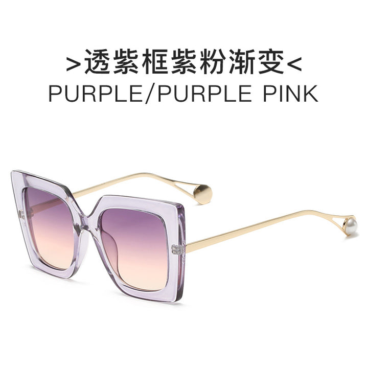 Ladies elegant sunglasses with geometric frame Bowlift