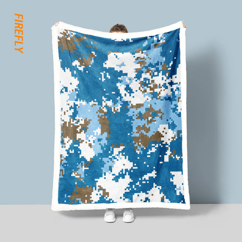 Tactical Camo Fleece Throw Blanket