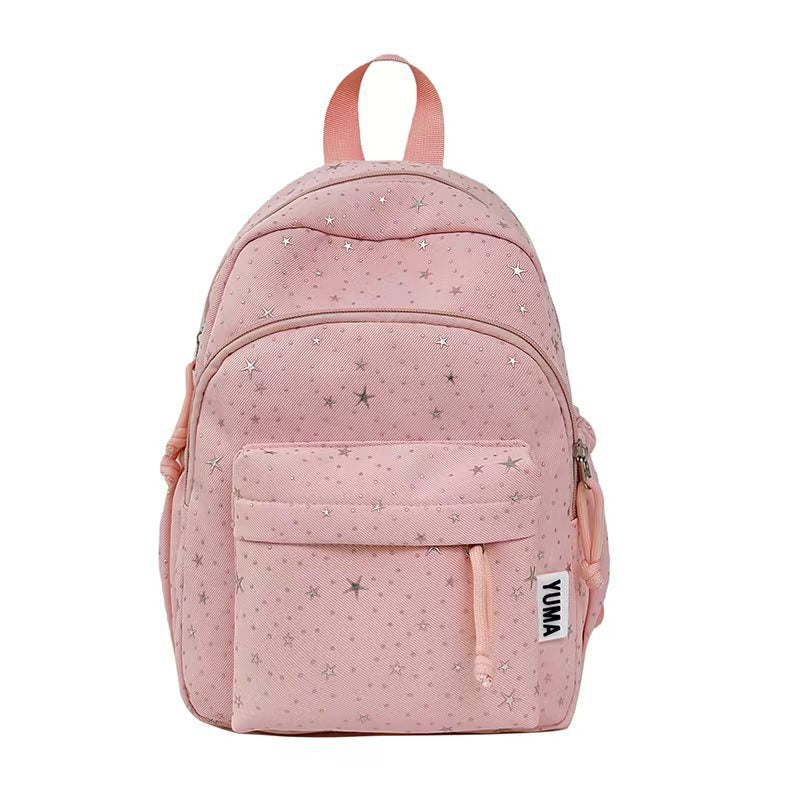 Star-Embellished Multifunctional Backpack Bowlift