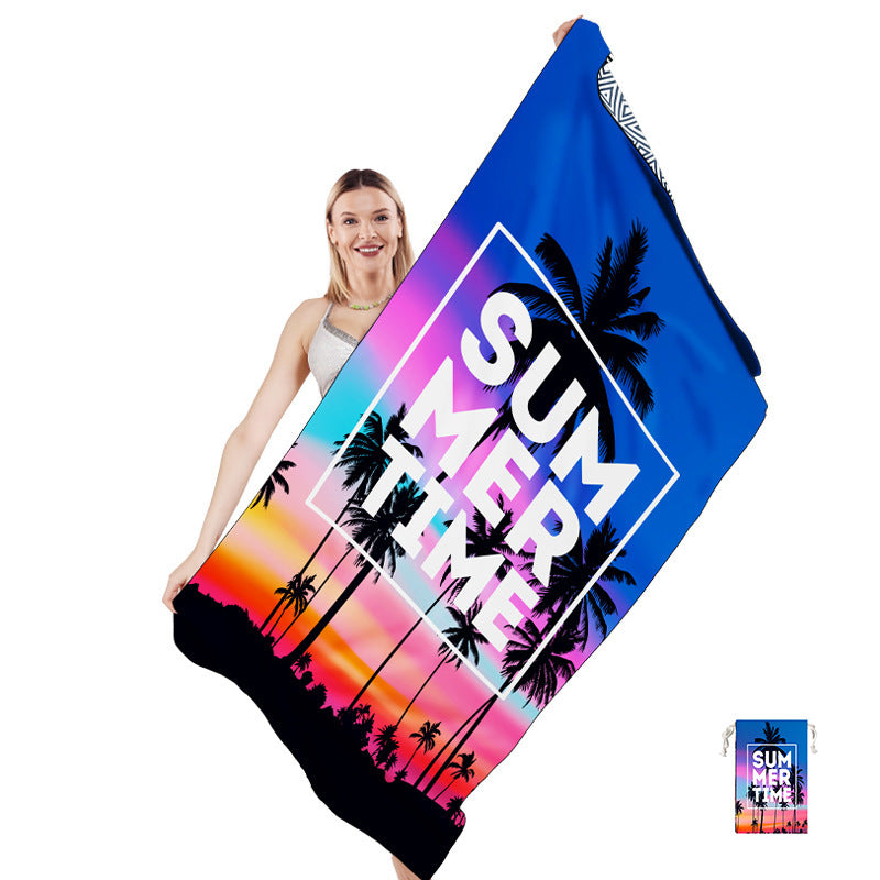 Multifunctional beach towel in creative mandala design Bowlift