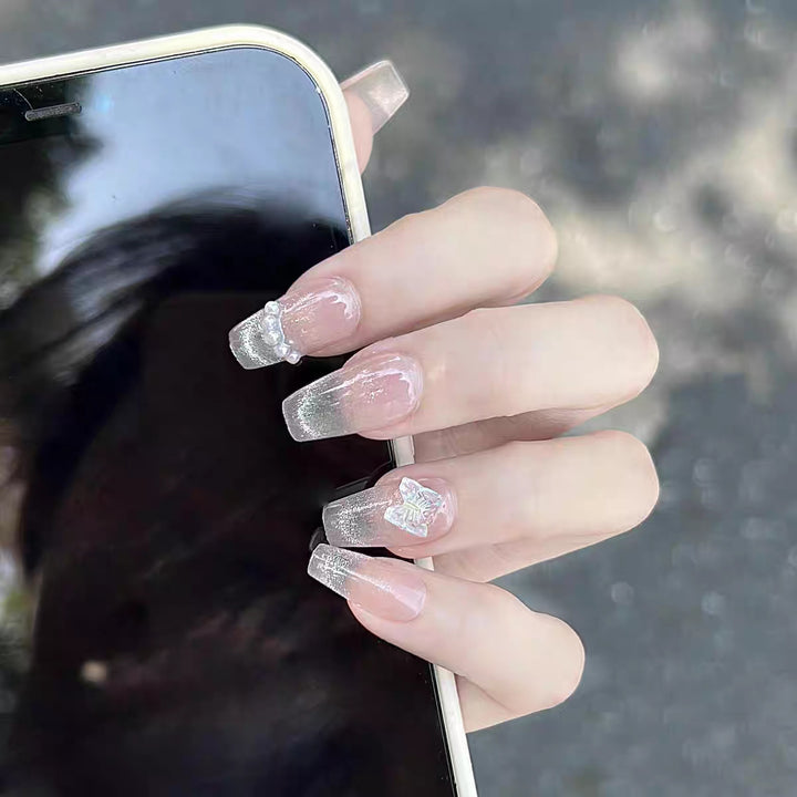 Decorative Press-On Nail Design Bowlift