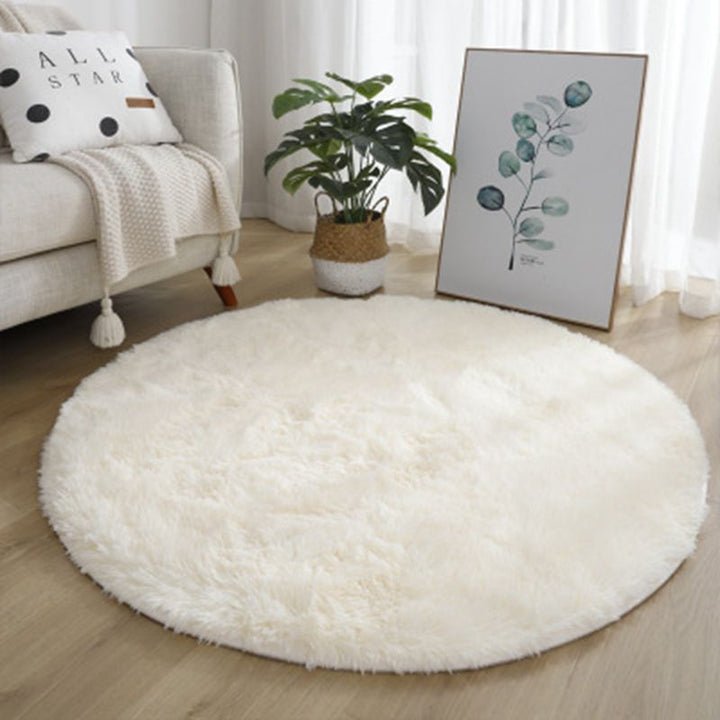 Plush Round Area Rug