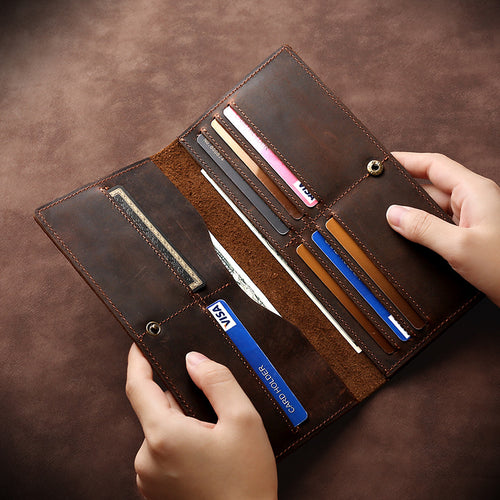 Multi-Compartment Leather Organizer