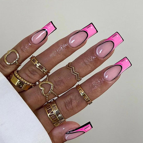 Artful Nail Extensions with Creative Design Bowlift