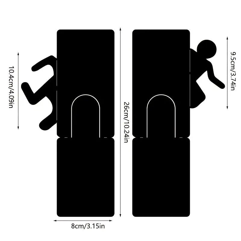 Playful Figurative Bookends