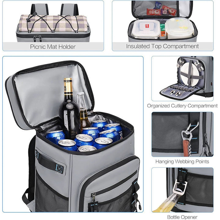 Insulated Multi-Purpose Cooling Backpack Bowlift