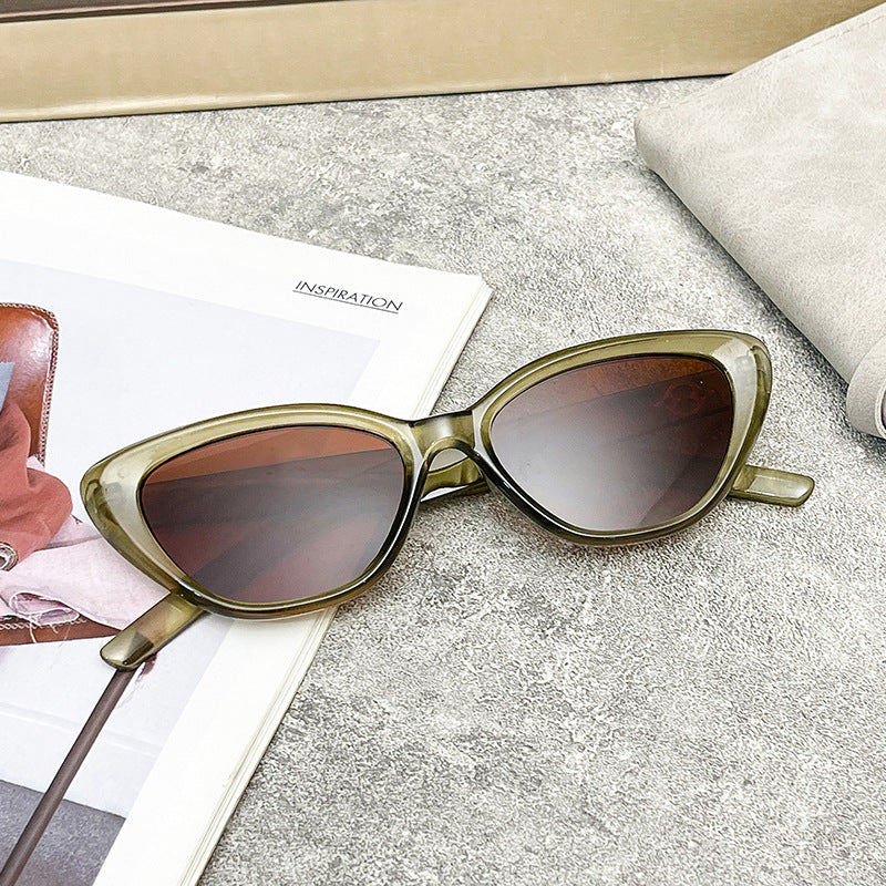Women's Cat-Eye Sunglasses with UV Protection and Durable Frame Bowlift