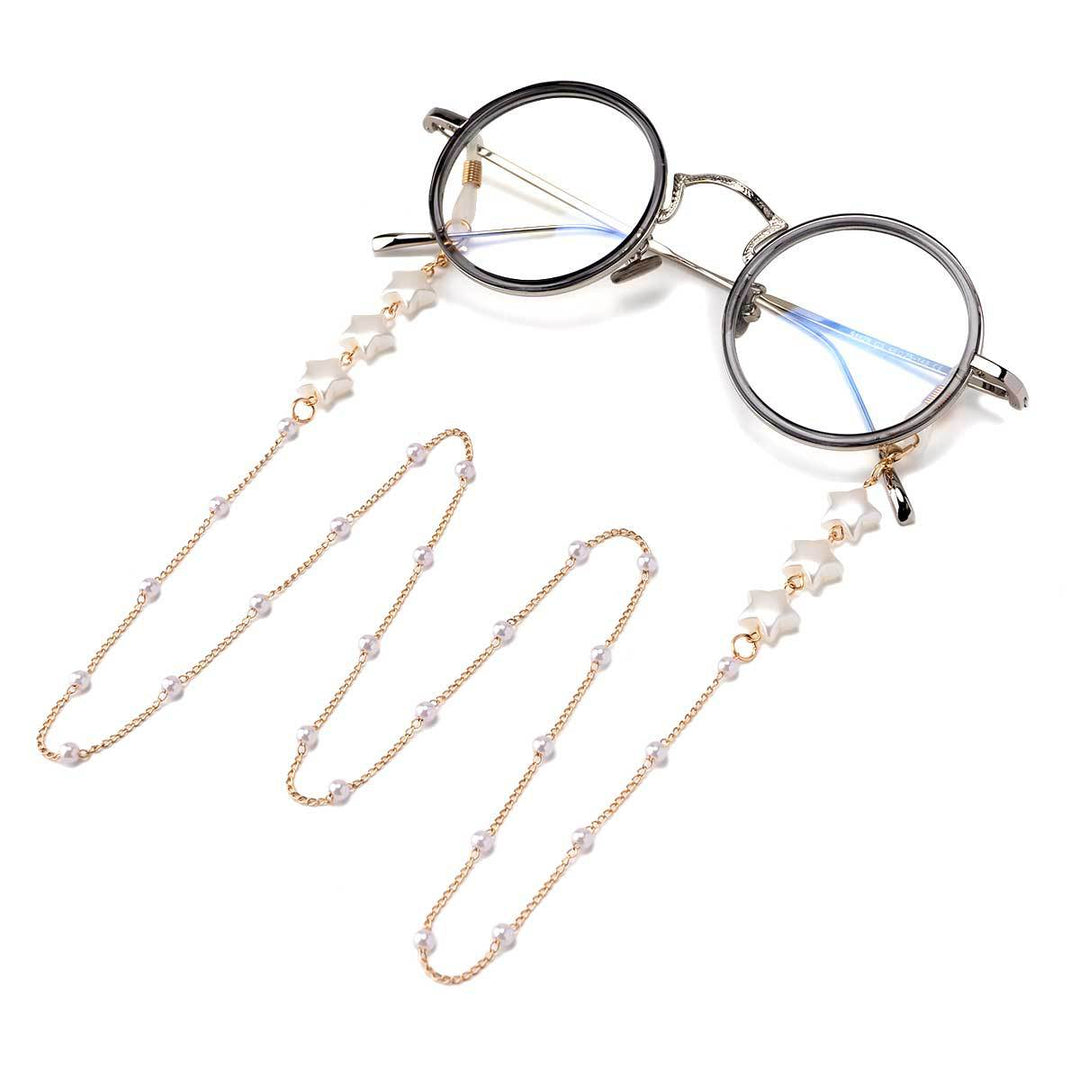 Heart-Embellished Eyewear Chain Bowlift