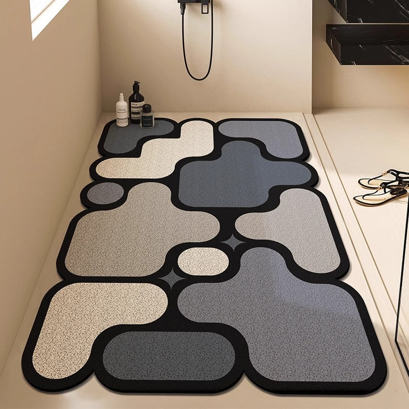 Modern Geometric Bath Mat Bowlift