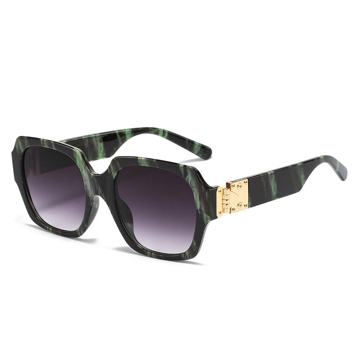 Women's fashionable oversized sunglasses with luxurious metal elements Bowlift