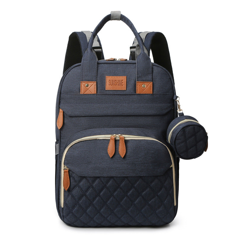 Quilted Multi-Functional Travel Backpack Bowlift