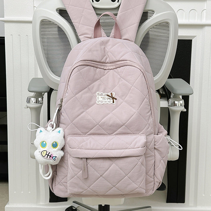 Cute Quilted Bunny Ears School Backpack