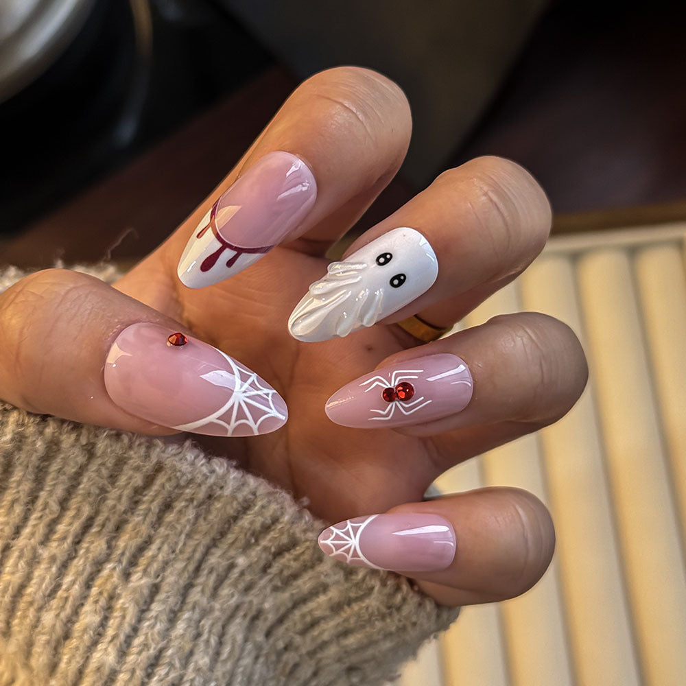 Creative Themed Press-On Nail Set Bowlift