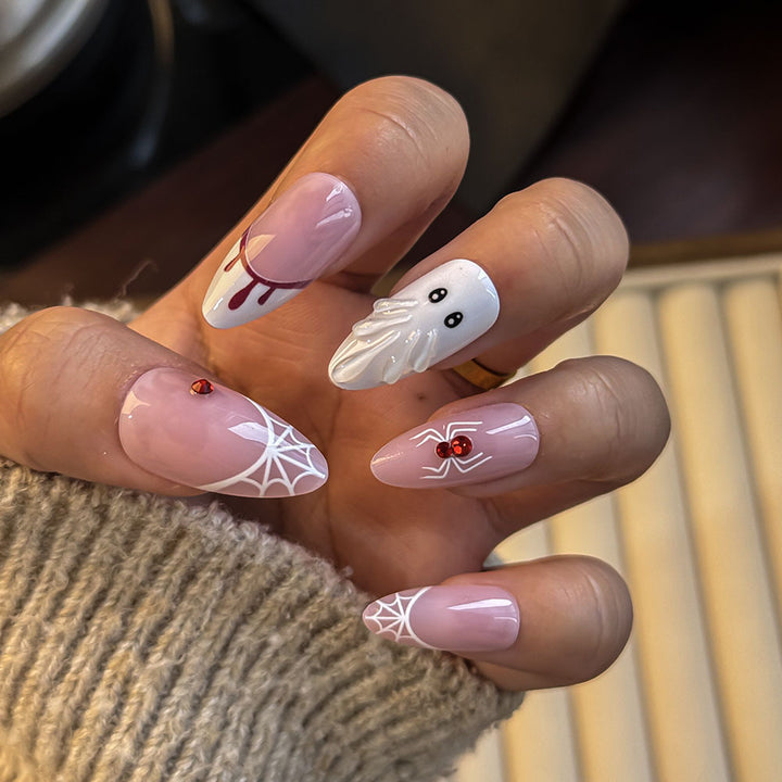Creative Themed Press-On Nail Set Bowlift
