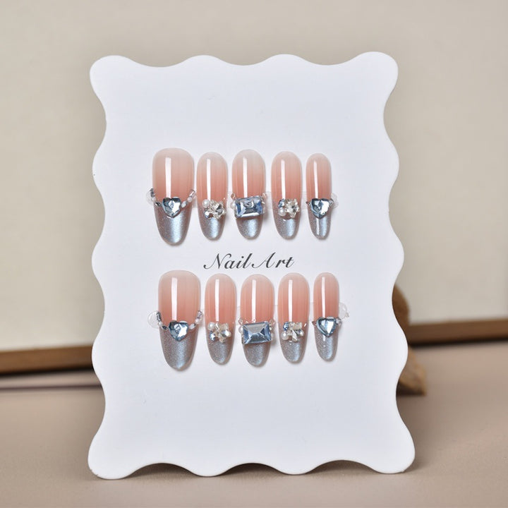 Crystal-Embellished Nail Art Extensions Bowlift