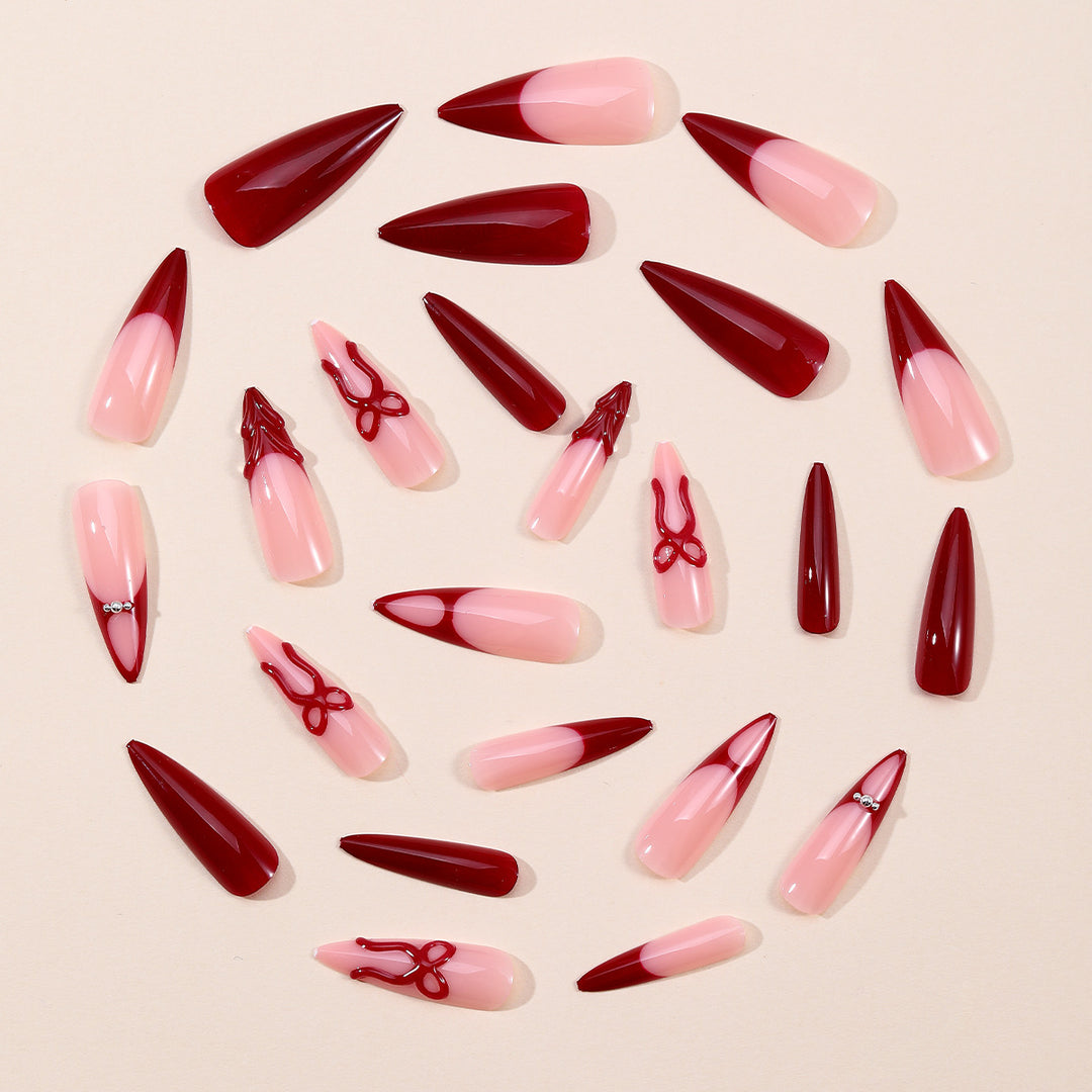 Statement Stiletto Nail Art Extensions Bowlift