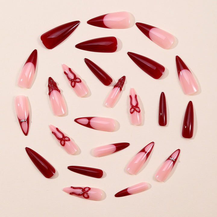 Statement Stiletto Nail Art Extensions Bowlift