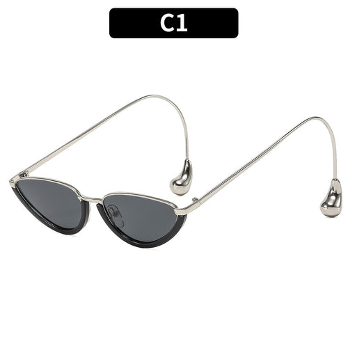 Sculptural Retro-Inspired Cat-Eye Sunglasses