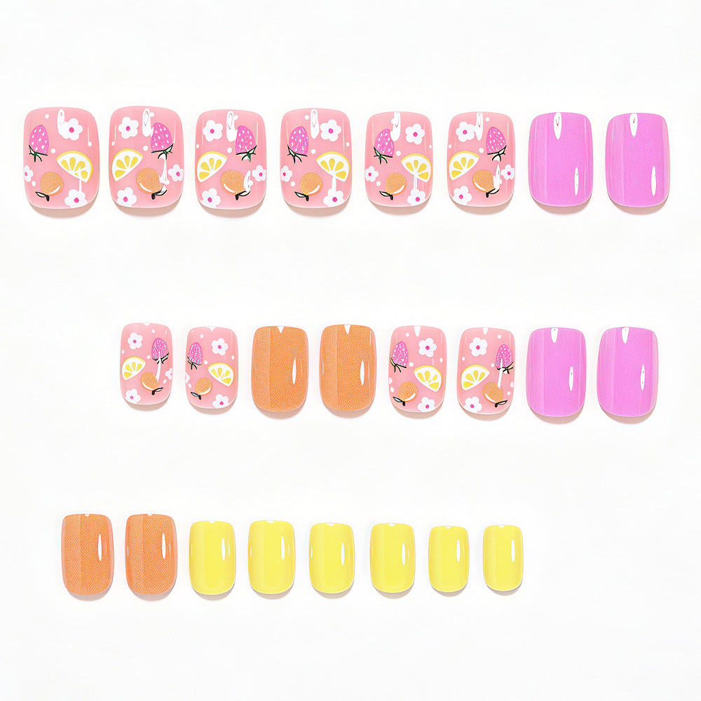 Fruit-Inspired Press-On Nail Art Set Bowlift