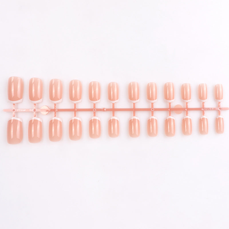 Glossy Natural-Shape Press-On Nails Bowlift