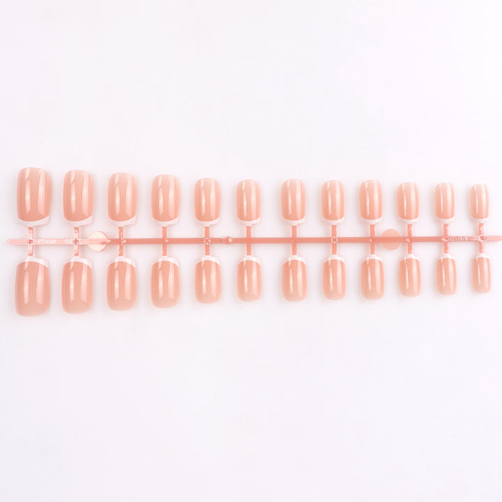 Glossy Natural-Shape Press-On Nails Bowlift
