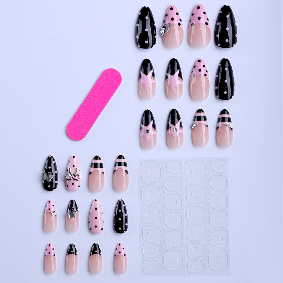 Fake nails with Playful Design Bowlift