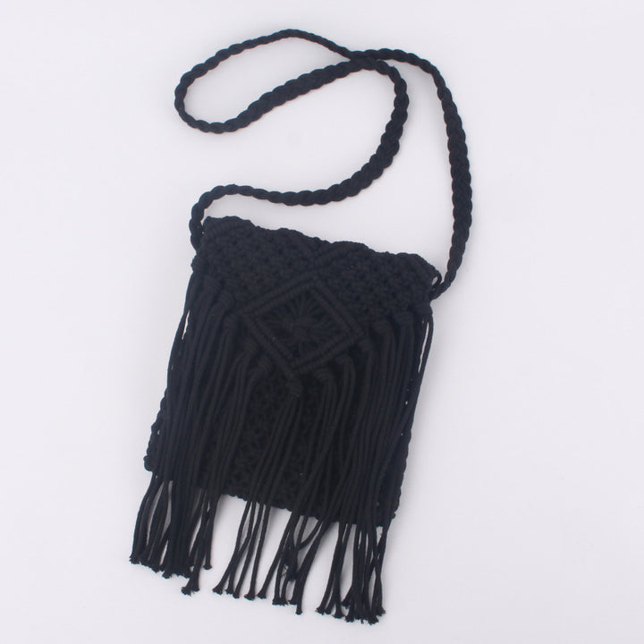 Hand-knotted fringe bag Bowlift