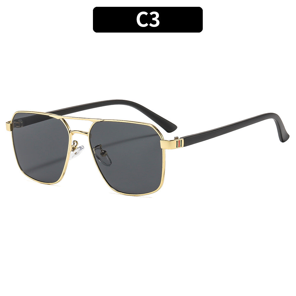 Premium Geometric Aviator Sunglasses