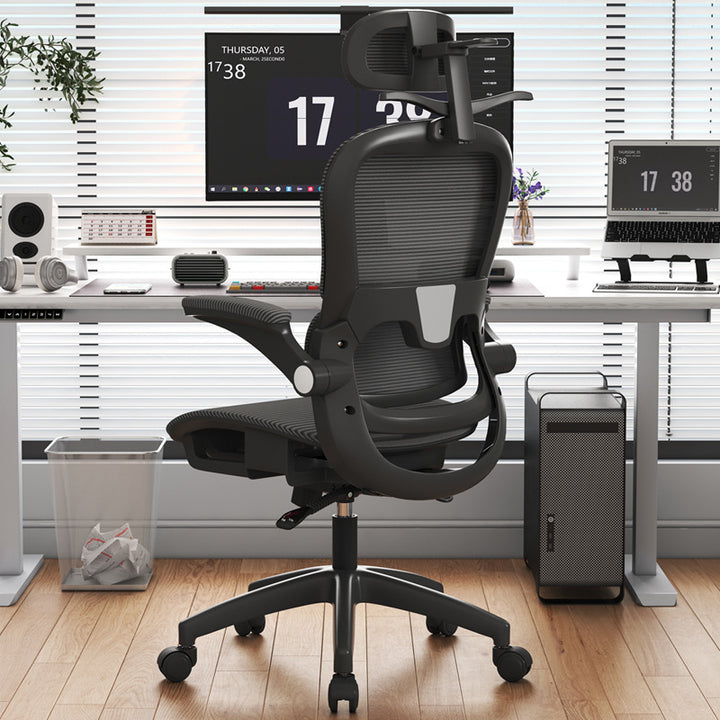 Adjustable Lumbar Support Office Chair Bowlift