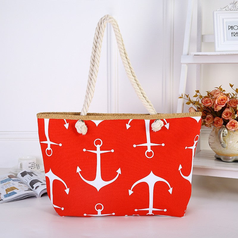 Large sailcloth bag with maritime anchor design Bowlift