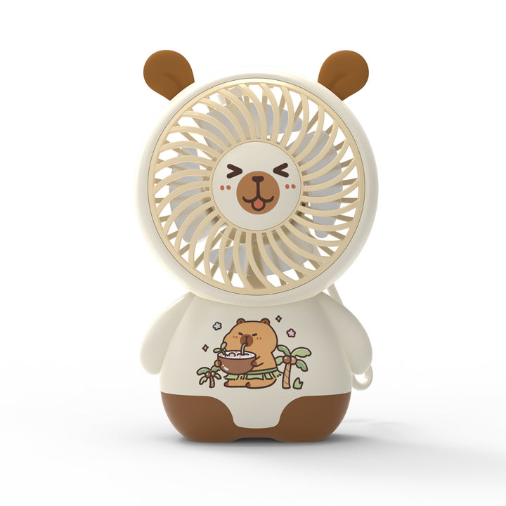 Unisex Portable Hand Fan in Cute Bear Design Bowlift