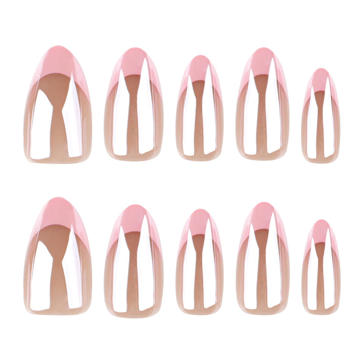 Artistic stiletto nails with gloss and transparency effects Bowlift